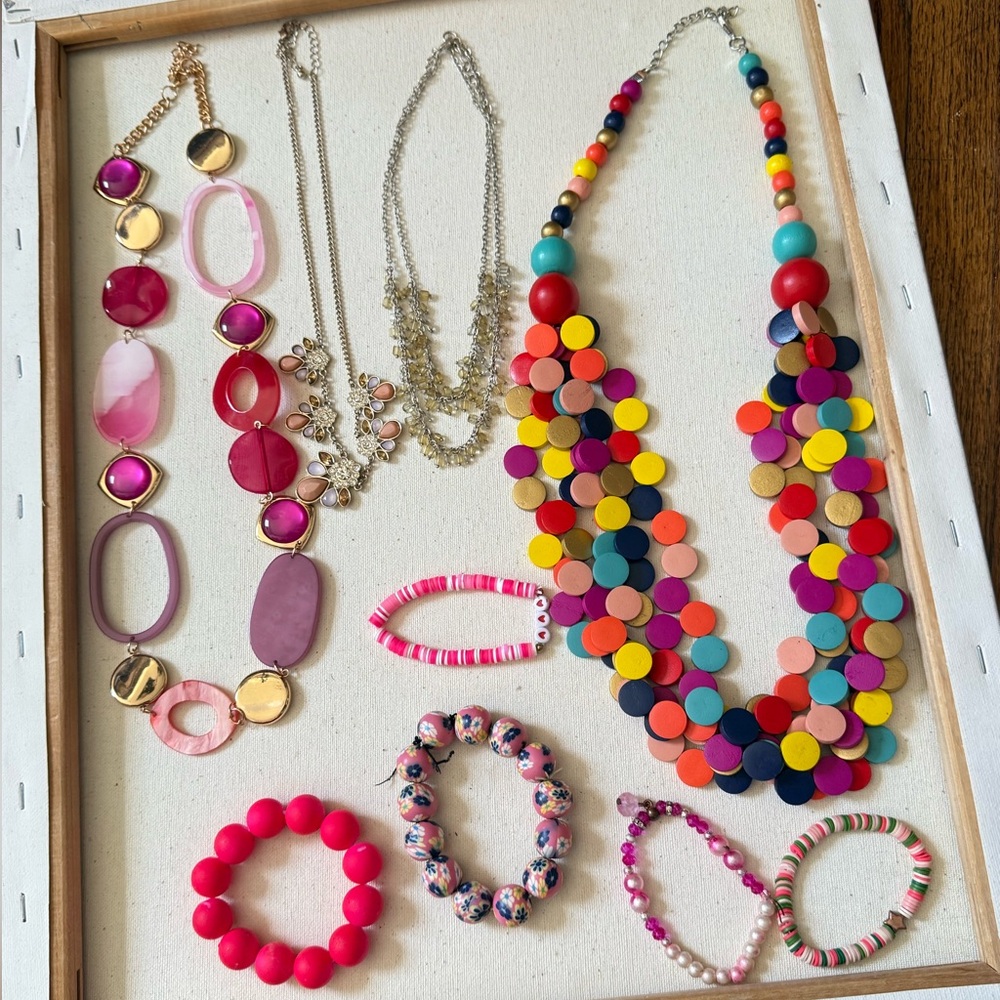 Colorful Jewelry Lot – Necklaces & Bracelets
